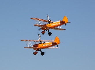 Breitling Wing Walkers at Waddington Air Show 2013